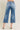 Judy Blue High Waist Back Pocket Embroidery Raw Cut Hem Crop Wide