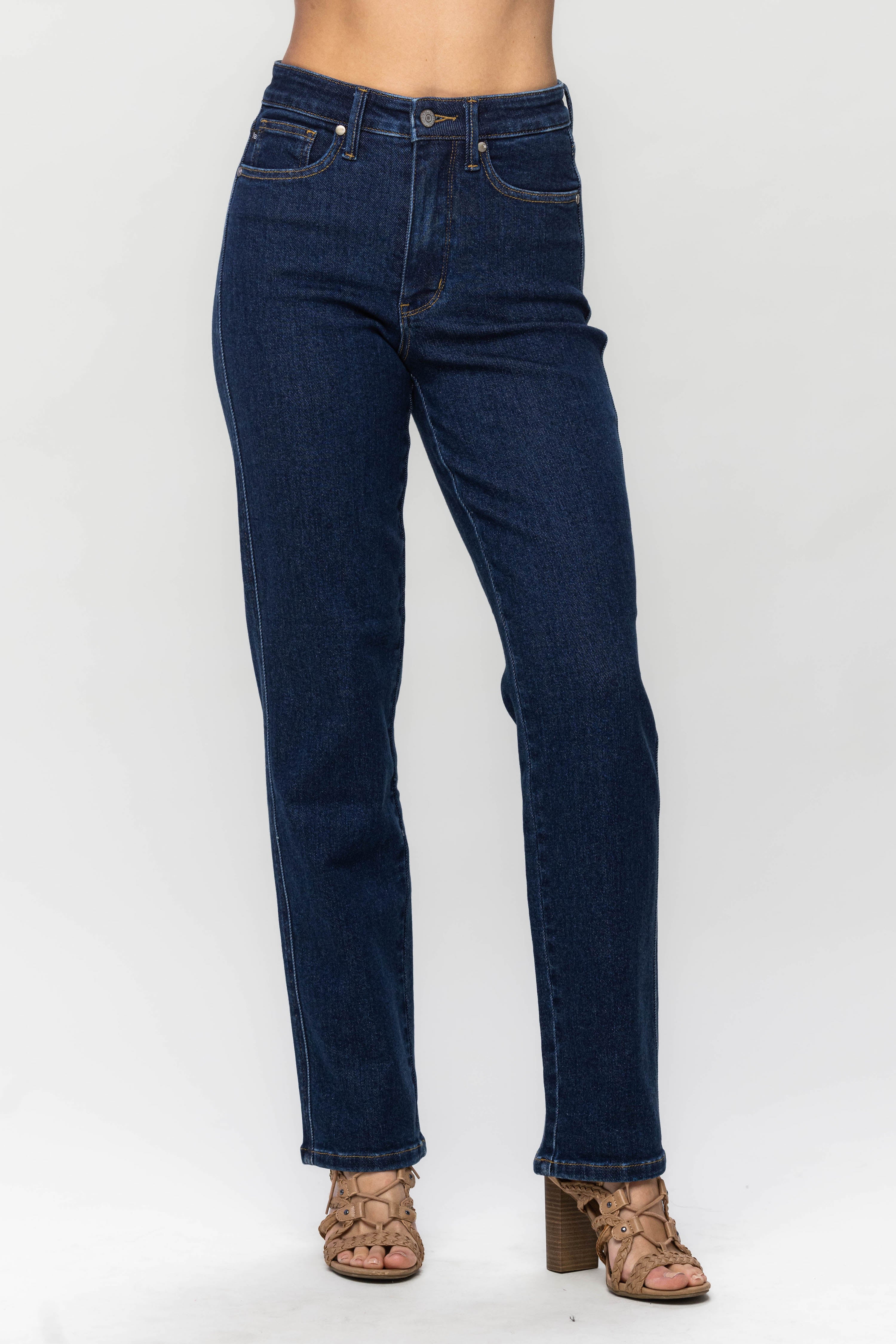 Judy Blue High Waist Tummy Control Classic Straight Jeans