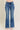 Judy Blue Mid Rise Vintage Fray Hem Flare, Inseam 33"