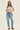 Judy Blue Mid Rise Light Wash Ankle Straight with Bandana, Inseam 28"