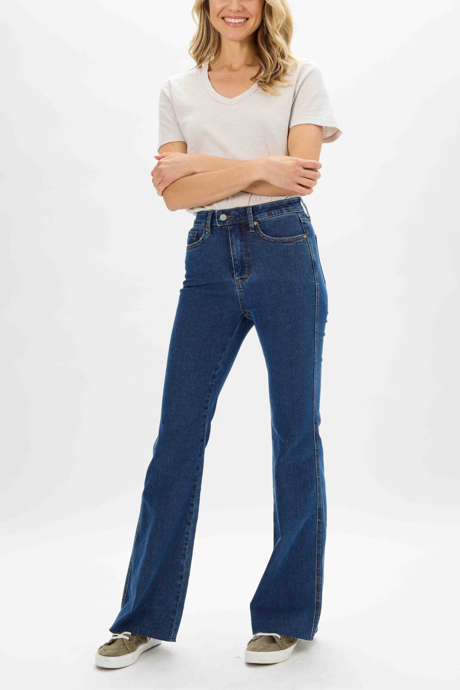 Judy Blue High Waist "Cool Denim" Control Waist Flare