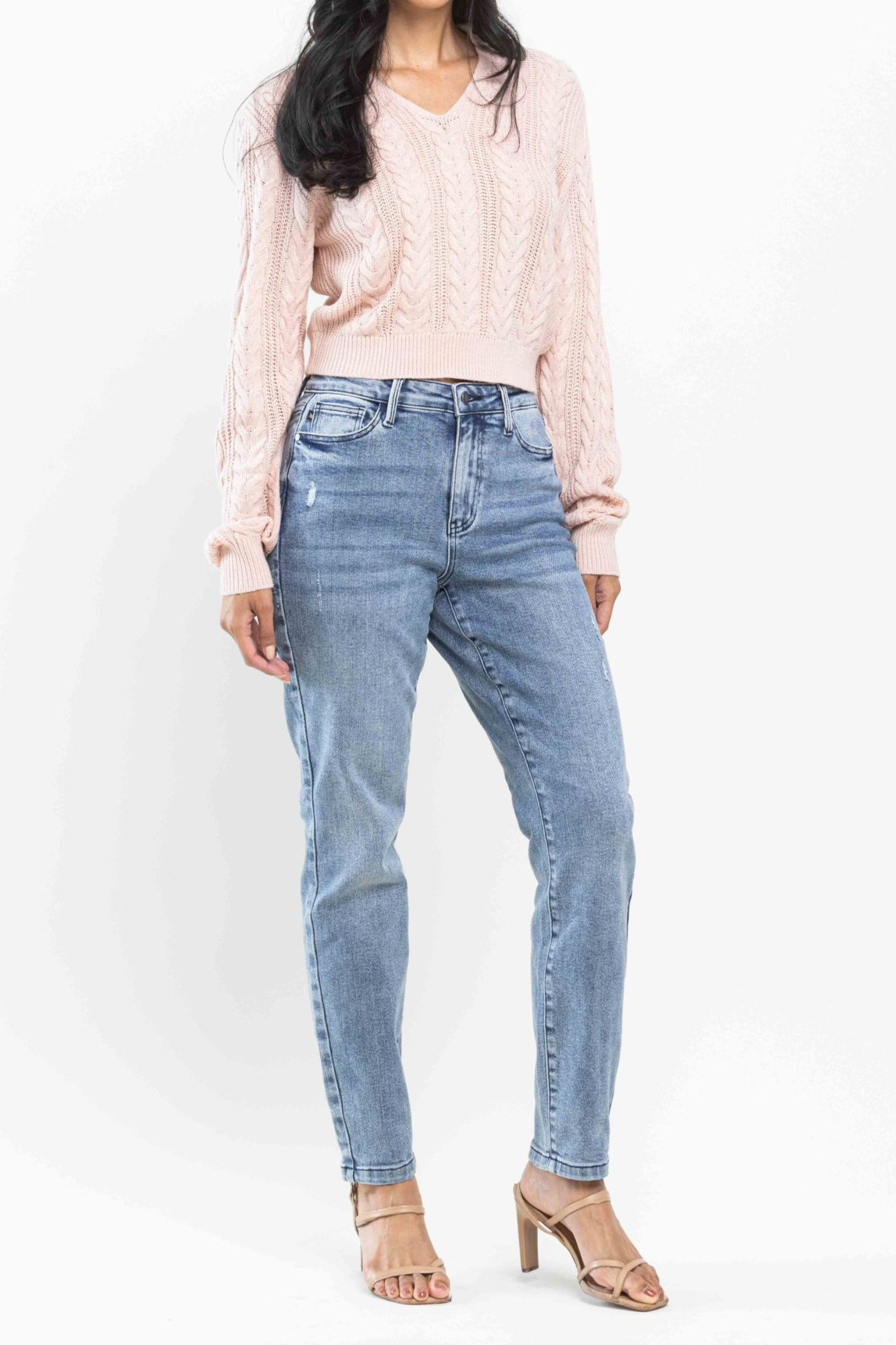 Judy Blue High Waist Vintage Destroy Slim Jeans