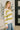 Woman wearing a striped sweater in a home setting