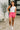For the Love of the Game Mineral Wash Shorts in Fuchsia