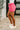 For the Love of the Game Mineral Wash Shorts in Fuchsia