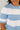 Known for a While Knit Blouse in White and Blue