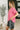 Leave It to Me Waffle Knit Relaxed Tee in  Pink