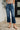 Maisie High Waist Back Pocket Embroidery Crop Wide
