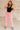 Peggy High Rise Cargo Straight Jeans in Pink