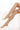Beige knee-high socks on a white background