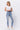 Judy Blue High Rise Light Wash Destroyed Shark Hem Skinny-Denim-Watermelon Apparel