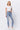 Judy Blue High Rise Light Wash Destroyed Shark Hem Skinny-Denim-Watermelon Apparel