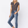 Judy Blue Raw Hem Relaxed Fit-Denim-Watermelon Apparel