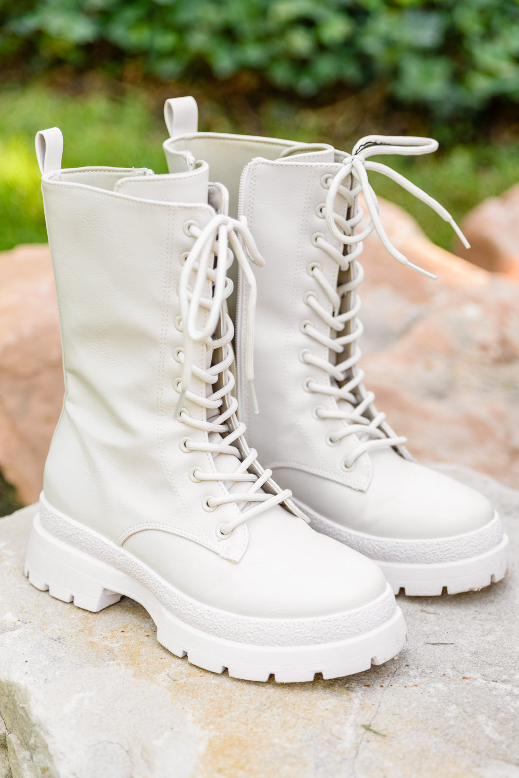 Autumn Feels Combat Boots-Womens-Watermelon Apparel