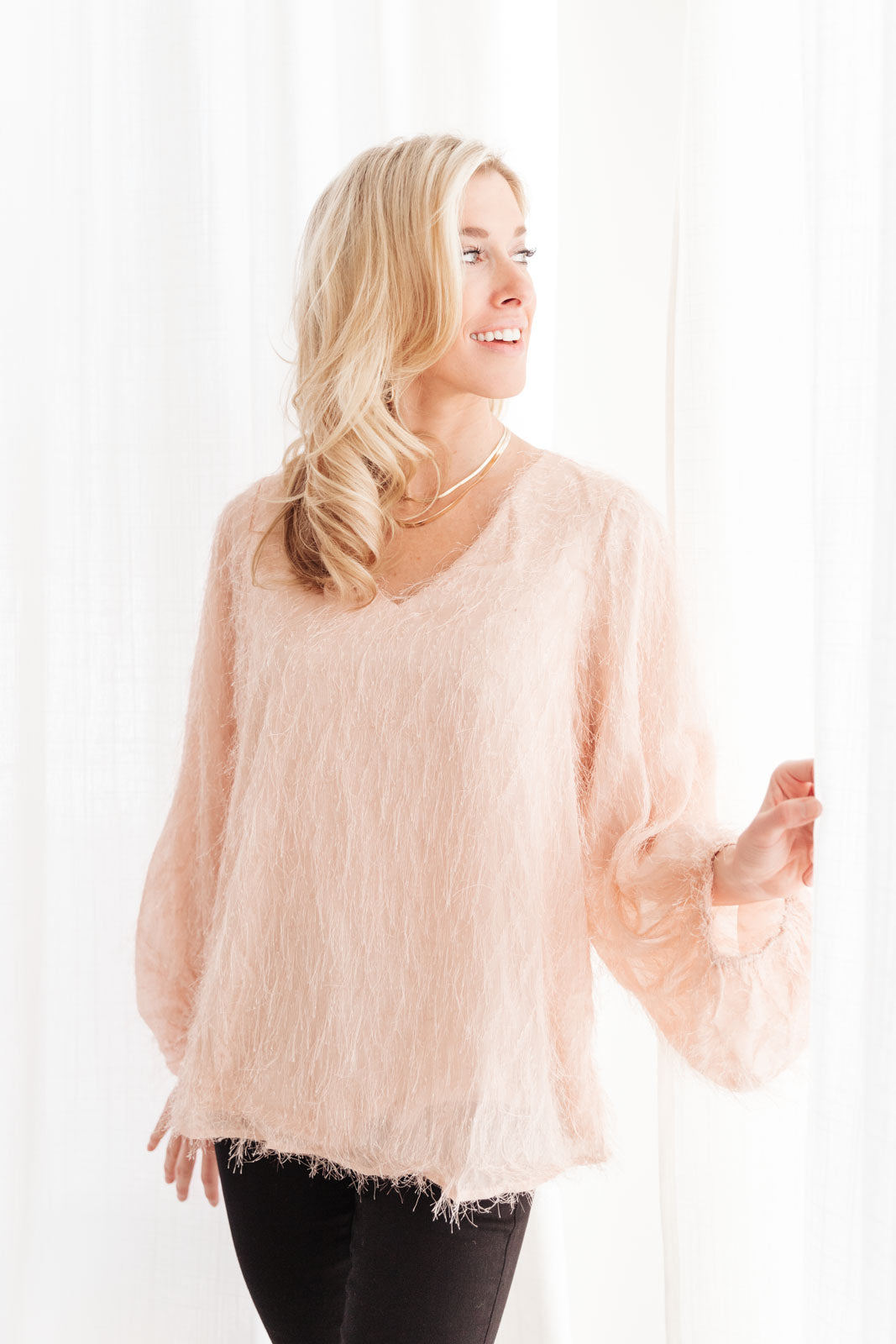 Express Yourself Top in Peach-Womens-Watermelon Apparel