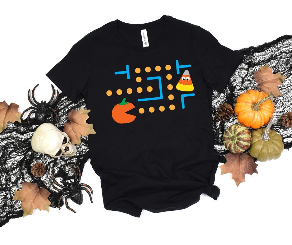 Candy Corn Muncher Graphic Tee in Adult Sizing
